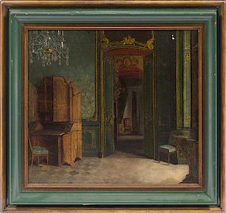 Artist Unknown, (19th Century), Interior of Palais Kinsky, Prague