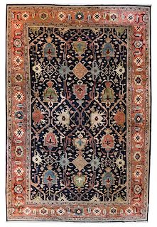 * A Persian Wool Rug 13 feet 10 inches x 10 feet.