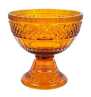 An English or Irish Cut Glass Bowl Height 10 x diameter 10 1/2 inches.