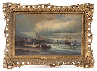 William Anslow Thornley, (British, 1857–1898), Port Scene