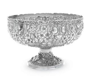An American Silver Centerpiece Bowl, Schofield Co., Baltimore, MD,, Baltimore Rose pattern.