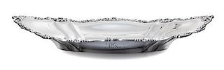 An American Silver Dish, Gorham Mfg. Co., Providence, RI, 1907, or oval form, the rim decorated with S-scroll, foliate and rocai