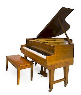 A Steger & Sons Baby Grand Player Piano Length 59 inches.