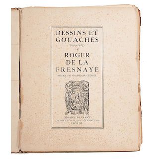 Dessins et Gouaches (1919-1925) de Roger De La Fresnaye Portfolio