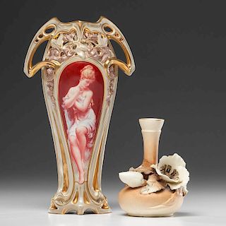 Ernst Wahliss Art Nouveau Vases