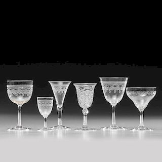 Etched and Cut Glass Stemware