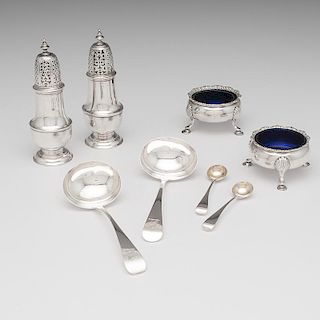 Georgian Sterling Casters, Ladles and Salts