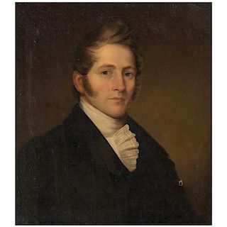 Portrait of a Man Attributed to Ezra Ames (American, 1768-1836)