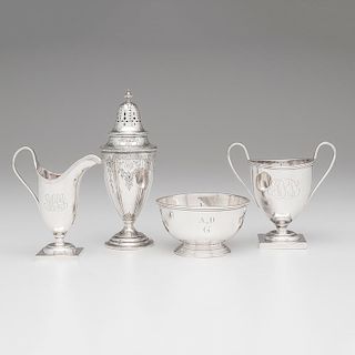 Frank Herschede Co. Caster and Other Sterling Tablewares