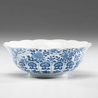Chinese Ming Blue and White Bowl