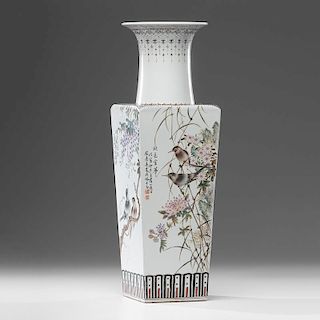 Chinese Republic Period Square Vase