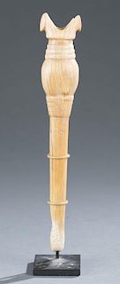 Ivory flute, early 20th century.