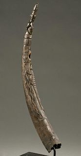 West African ivory oliphant, 19th / 20th c.