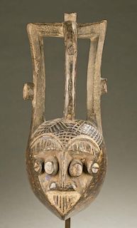 West African heart shaped face mask, 20th c.