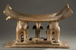 Ghanese stool, 20th century.