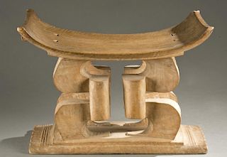 Ghanese stool, 20th century.