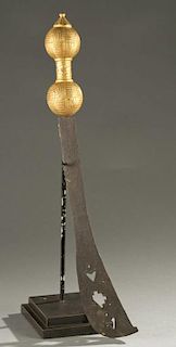 Akan gold leaf embellished sword.