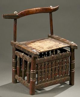 Liberian wooden chair, 20th c.