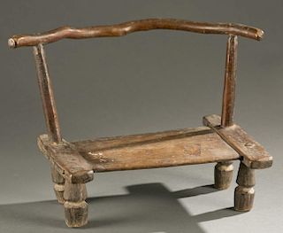 Liberian wooden chair, 20th century.