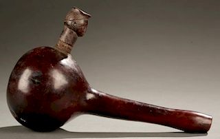 Nigerian gourd pipe, 20th c.