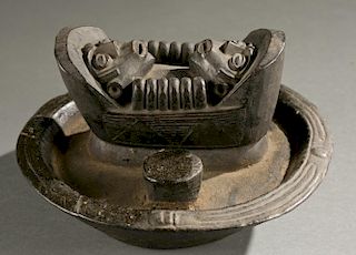 Igbo lidded divination bowl, 20th c.