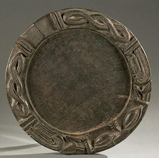 Toruba divination tray, 20th century.