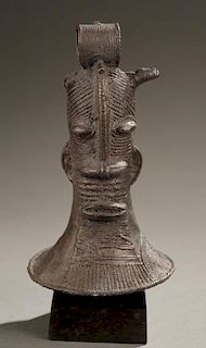 Yoruba brass bell, first half 20th c.
