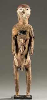 DRC standing wooden male figure, 20th cen.