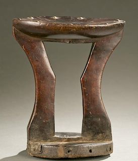 DRC wooden stool, 20th c.