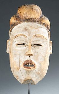 Gabon white faced mask