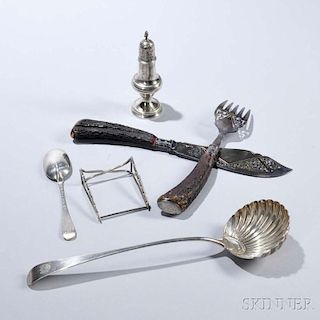Group of English Sterling Silver Tableware