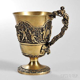 Victorian Sterling Silver-gilt Christening Cup