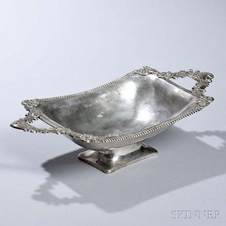 German .800 Silver Two-handled Footed Dish