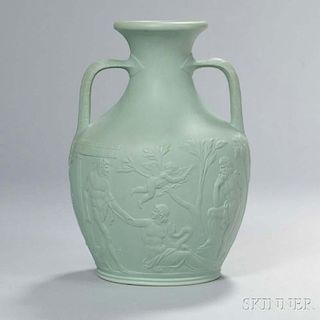 Wedgwood Green Earthenware Portland Vase