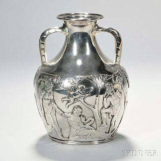 Silver-plated Portland Vase