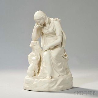 Wedgwood Carrara Figure of Poor Maria