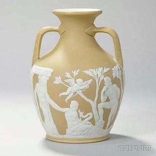 Wedgwood Yellow Jasper Dip Portland Vase