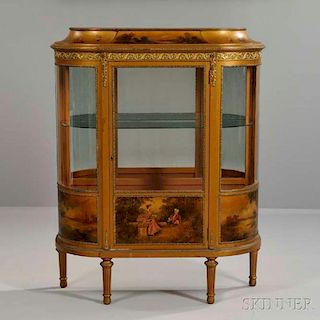 Louis XV-style Vernis Martin Cabinet Display
