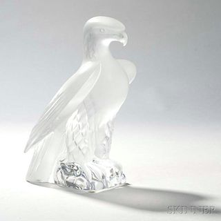 Lalique Glass Falcon