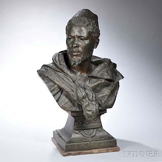 After Gaston Veuvenot Leroux (French, 1854-1942)       Bronzed Bust of Othello