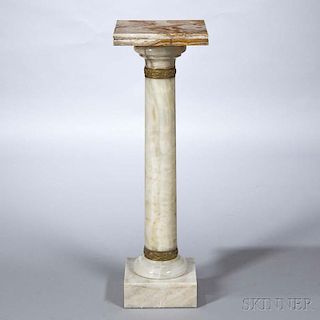 Continental Square-top Onyx Pedestal