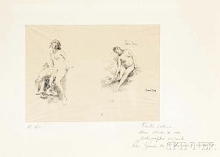 Henri Fantin-Latour (French, 1836-1904)      Deux études de nu