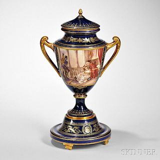 Vienna Porcelain Vase and Cover