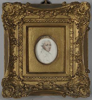 John Smart the Elder (British, 1746-1811)      Portrait Head of a Gentleman, Three-quarter View