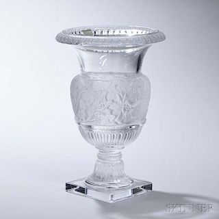 Lalique Versailles Glass Vase