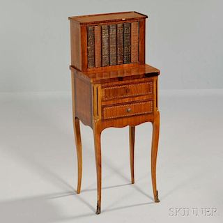 Louis XV-style Marquetry Bibliophile Table