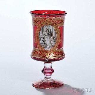 Venetian Hand-painted Kiddush Cup