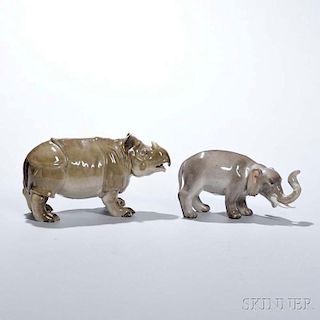Two Meissen Animal Figurines