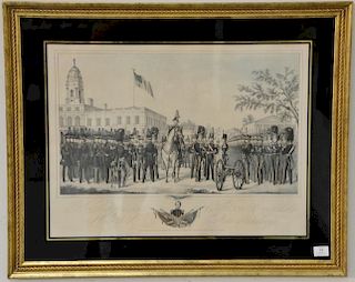 After F.J. Fritsch, print, 38th Regiment Jefferson Guards, New York State Artillery, marked lower left: print: by Endicott N.Y., Ent...