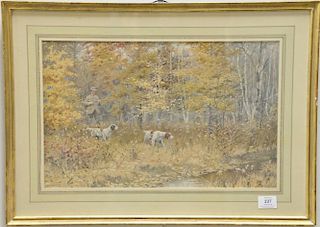 Arthur Burdett Frost (1851-1928), Set of three prints, each with Meredith Lung label on reverse, Gun Shy, sight size 10 1/2" x 16"; ...